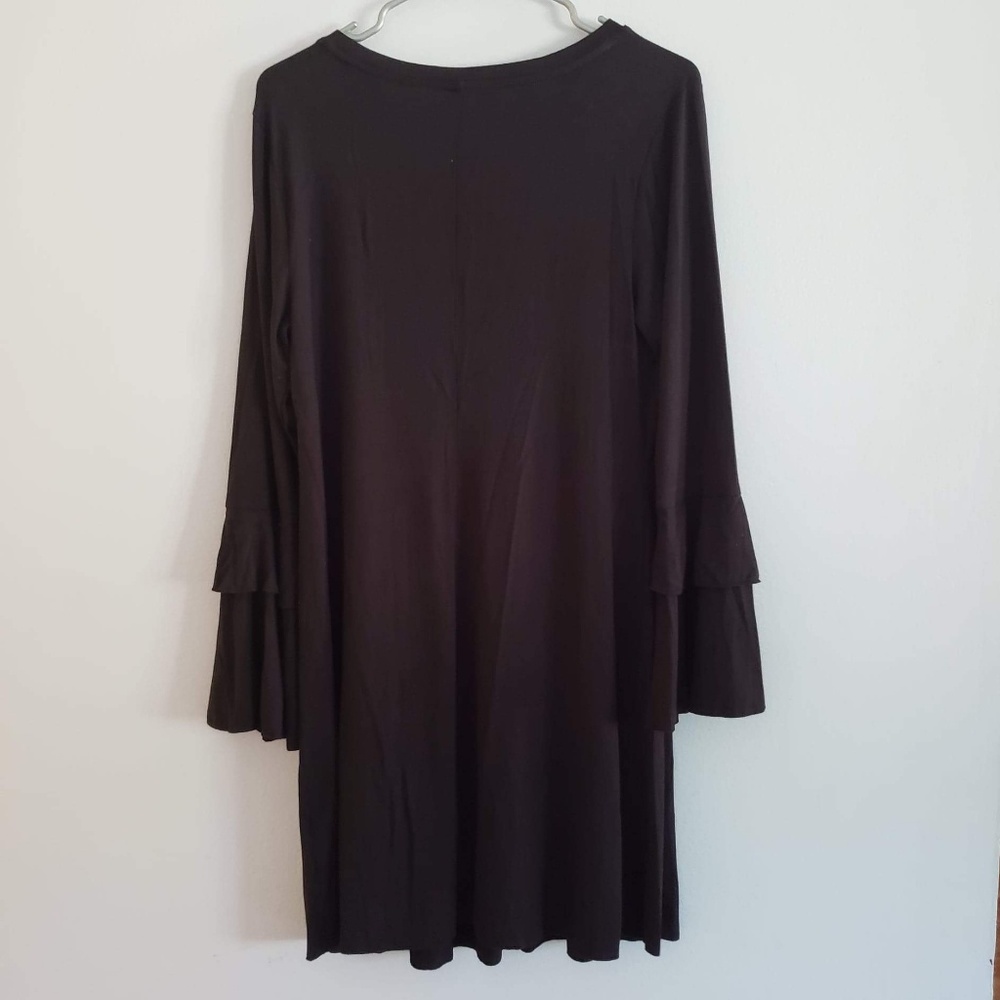 Maternity Ruffle Sleeve Jersey Dress - Picture 2 of 5